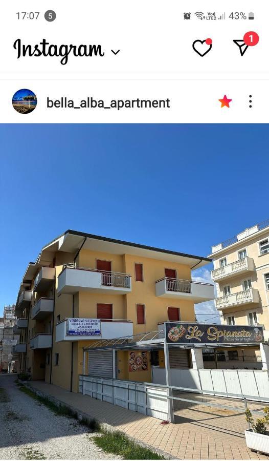 Bella Alba Apartment On The Beach Alba Adriatica Eksteriør bilde